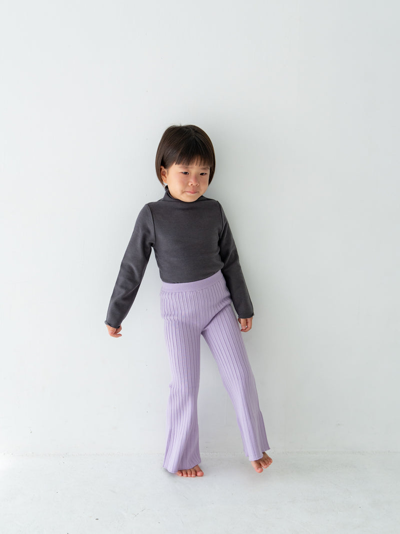 Knit flare pants