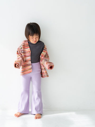 Knit flare pants