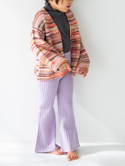 Knit flare pants