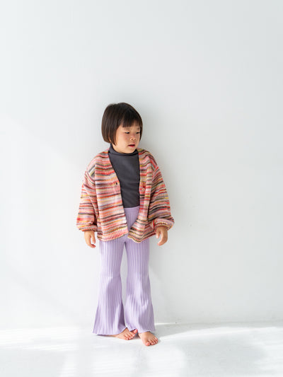 Knit flare pants