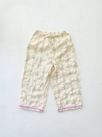 Flower long pants