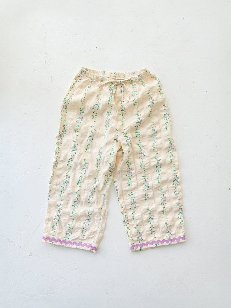 Flower long pants