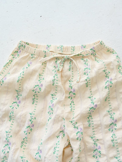 Flower long pants