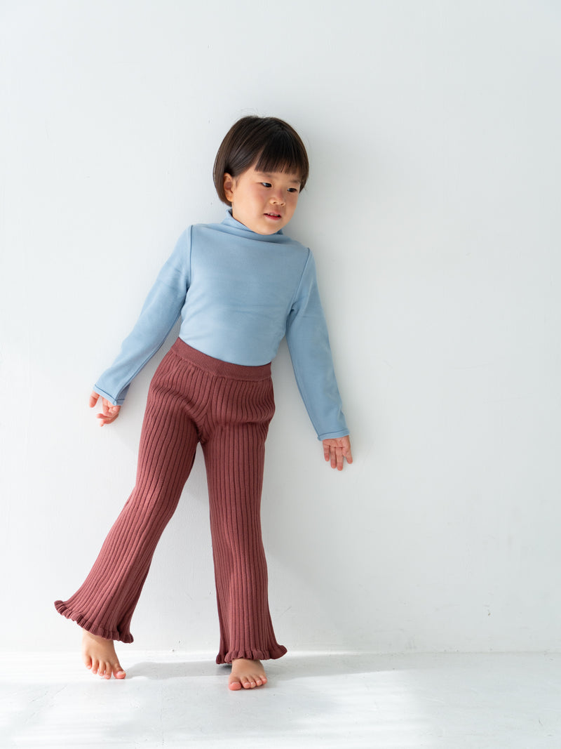 Knit frill pants