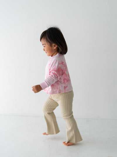 Knit flare pants