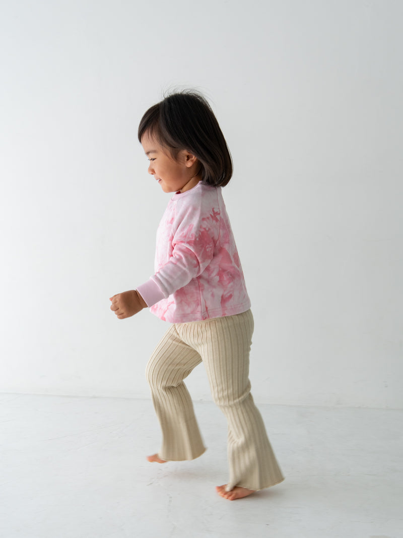 Knit flare pants