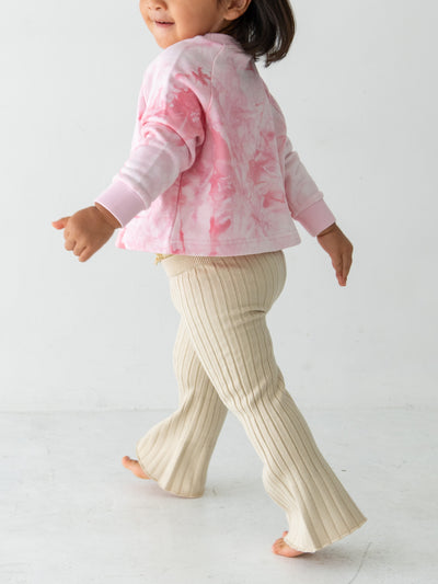 Knit flare pants
