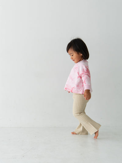 Knit flare pants