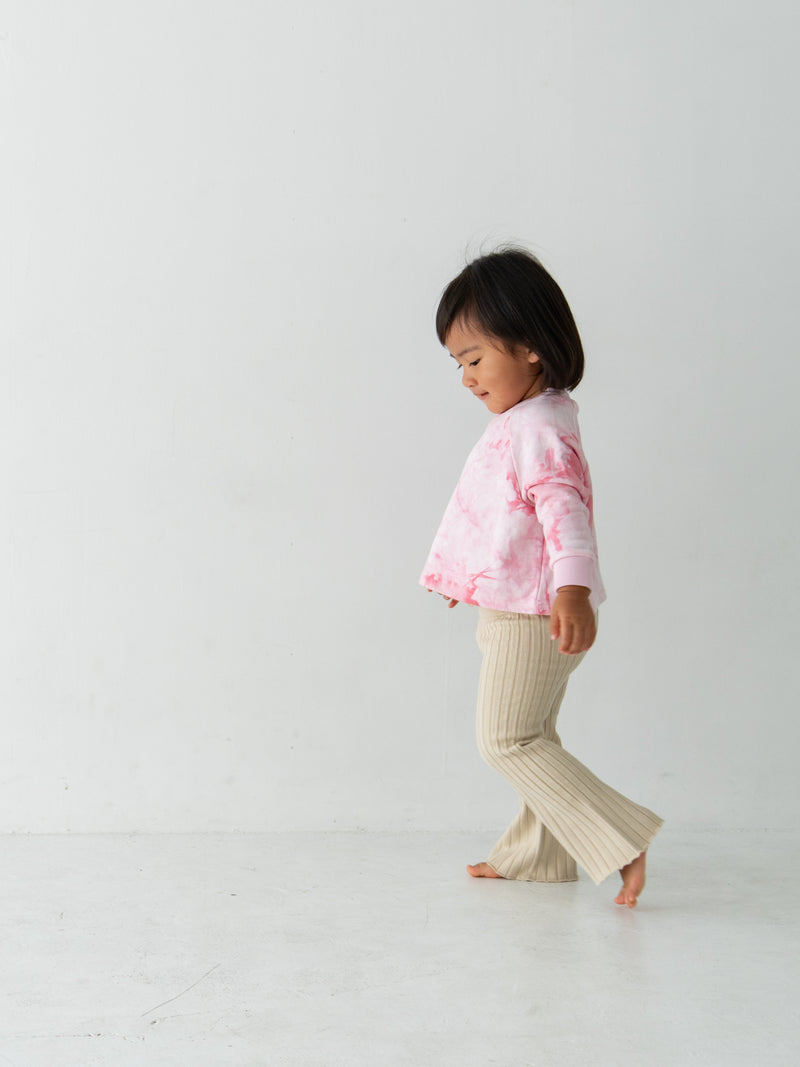Knit flare pants