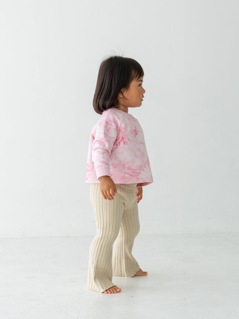 Knit flare pants