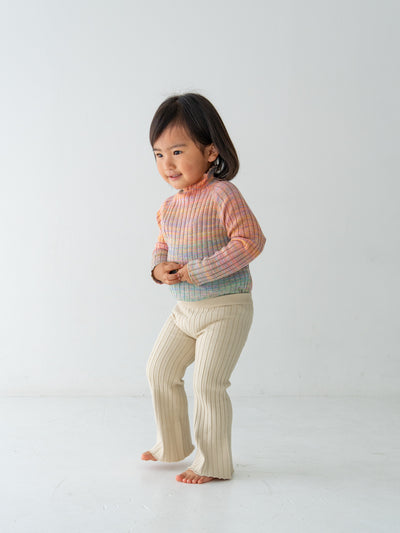 Knit flare pants