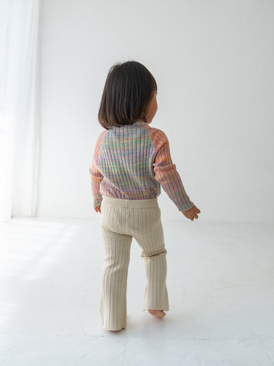 Knit flare pants