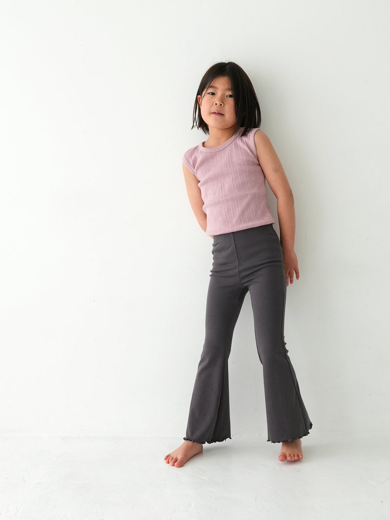 Flare cotton pants