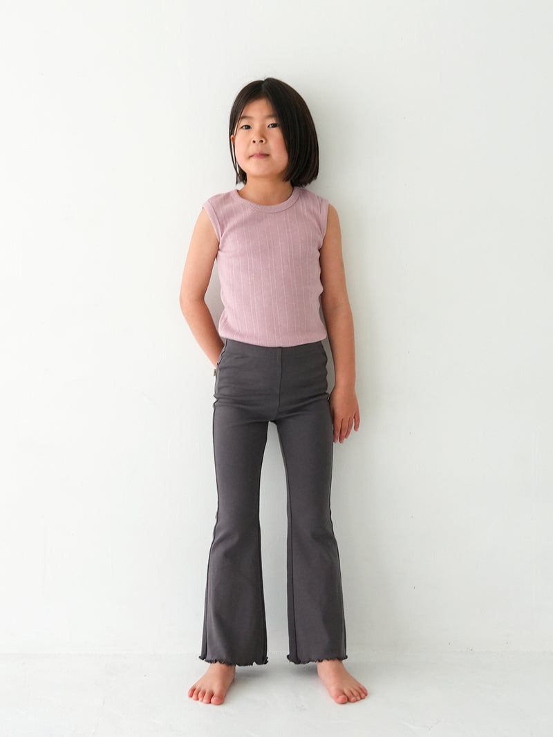 Flare cotton pants
