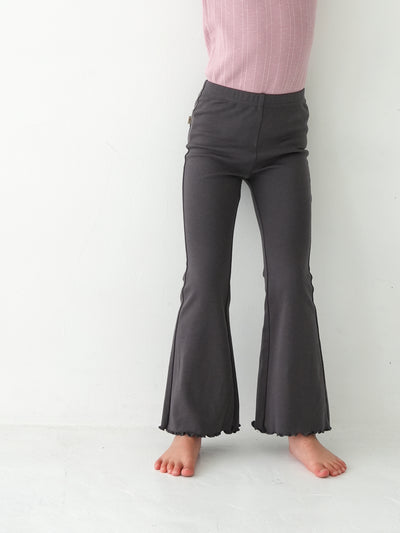 Flare cotton pants
