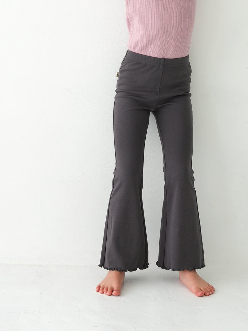 Flare cotton pants