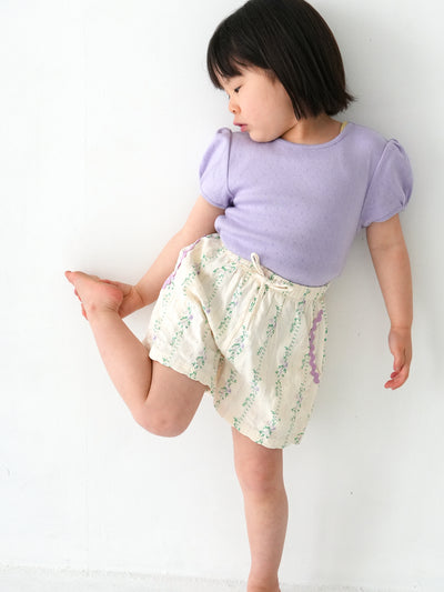 Flower short pants