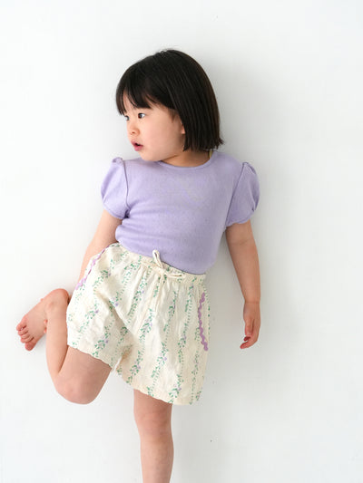 Eyelet puff tee