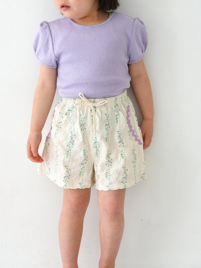 Eyelet puff tee