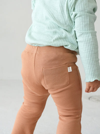 Flare cotton pants