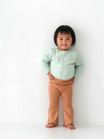 Flare cotton pants