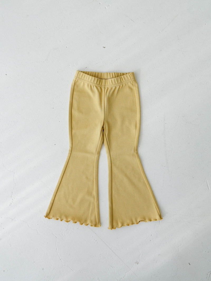 Flare cotton pants
