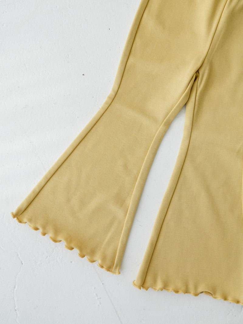 Flare cotton pants