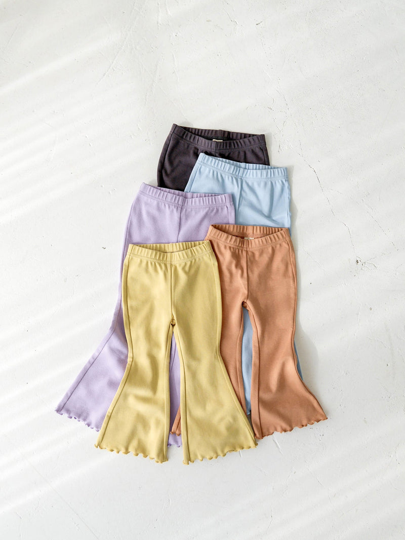 Flare cotton pants