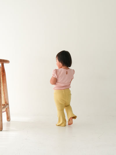 Eyelet puff tee