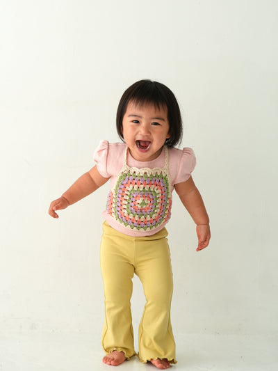 Eyelet puff tee