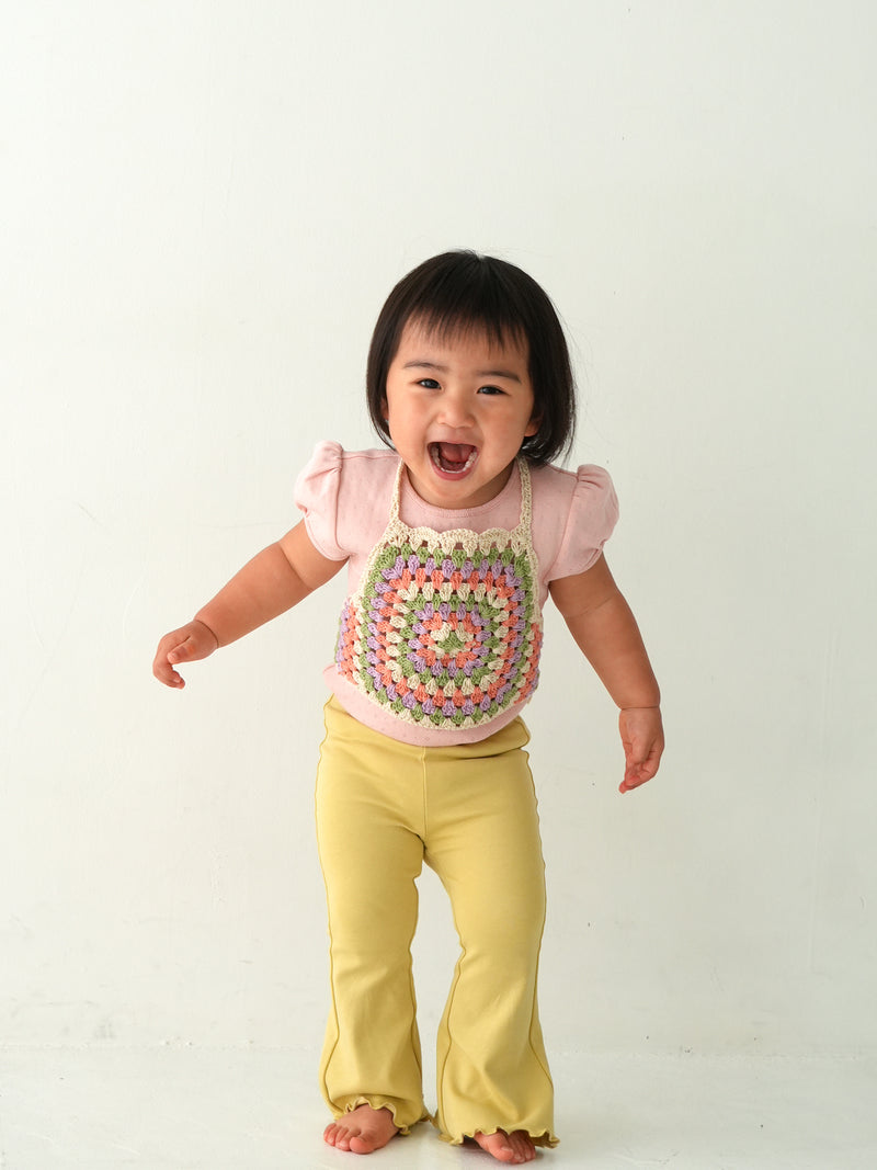 Eyelet puff tee