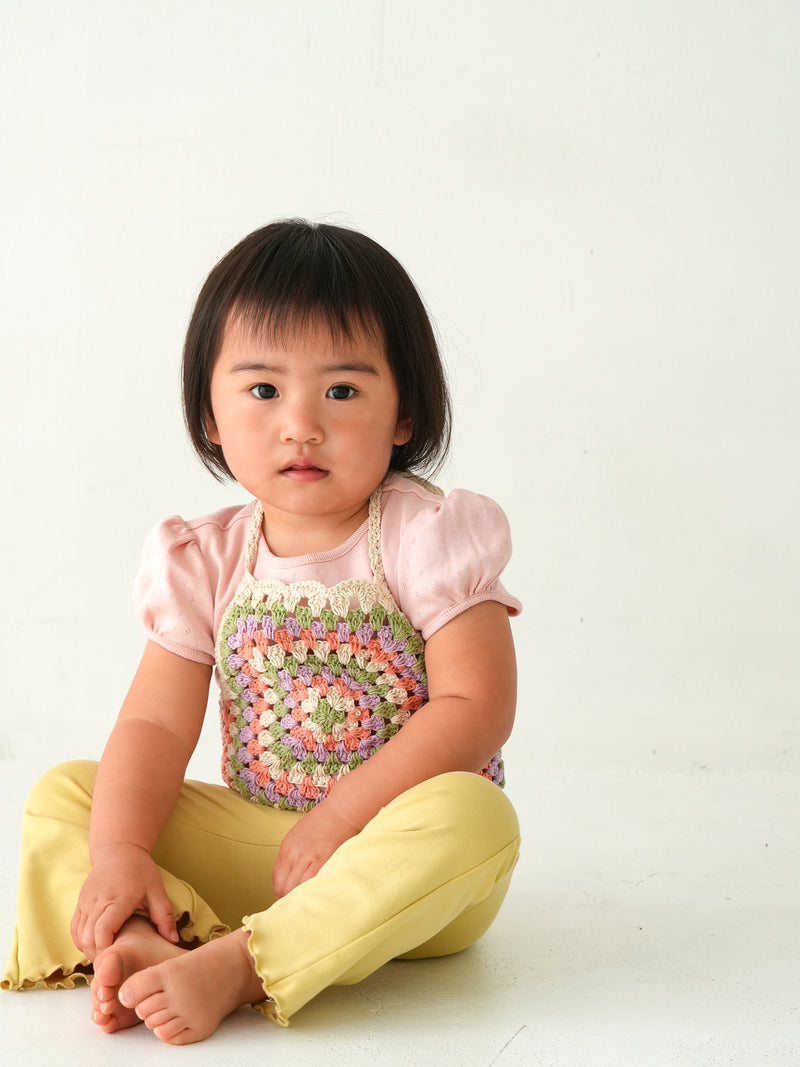 Eyelet puff tee