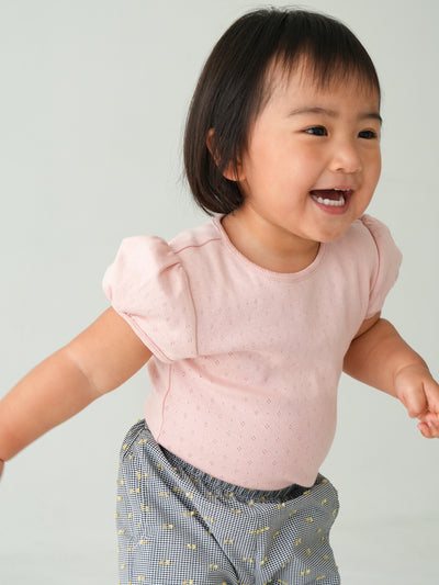 Eyelet puff tee