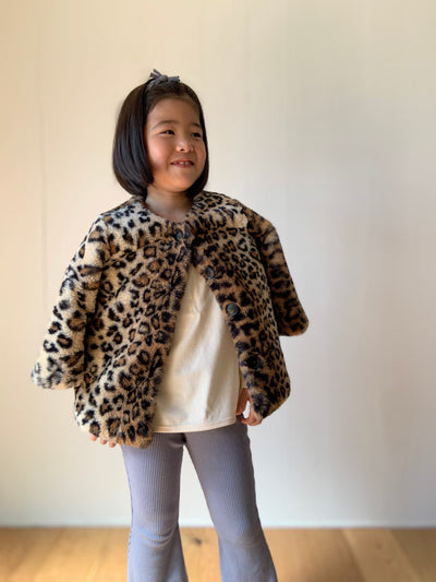 Leopard fur coat