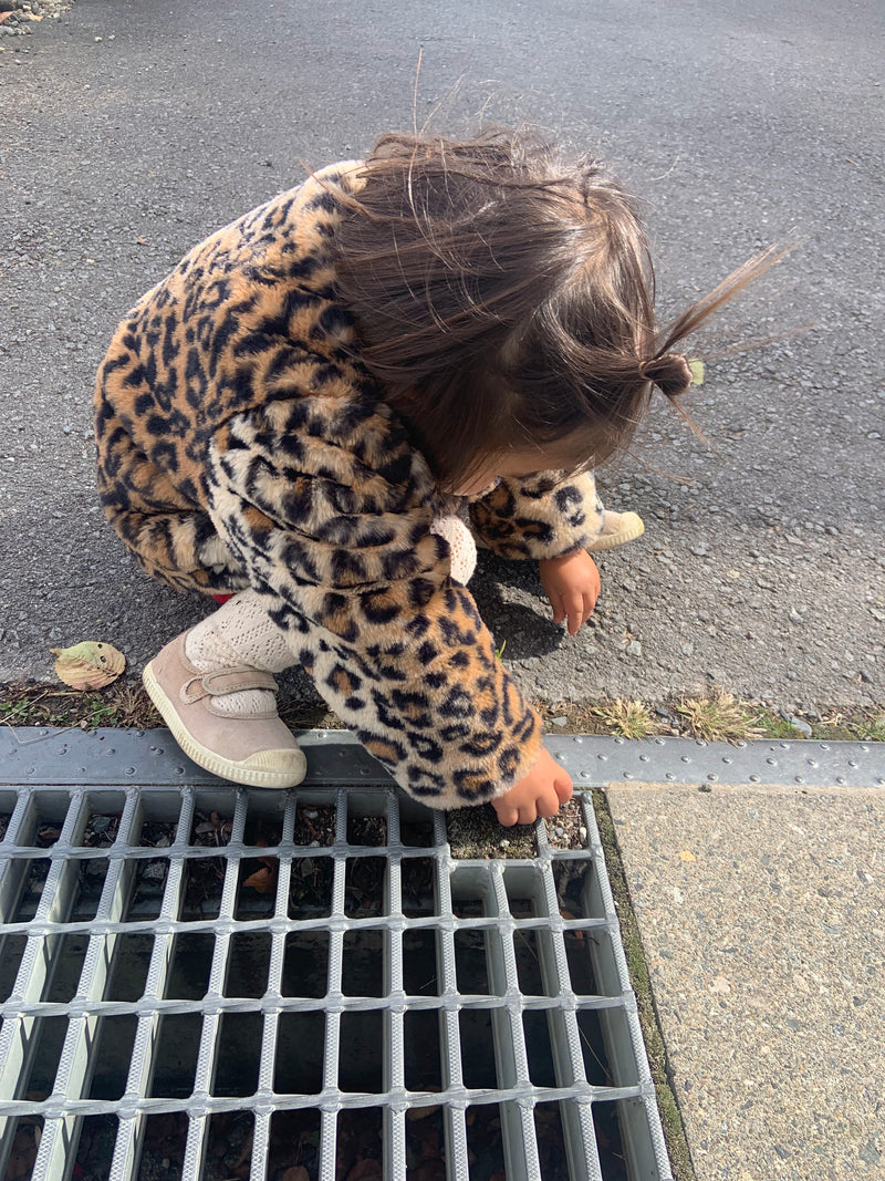 Leopard fur coat