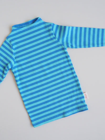 【Special】2tone stripe high-neck