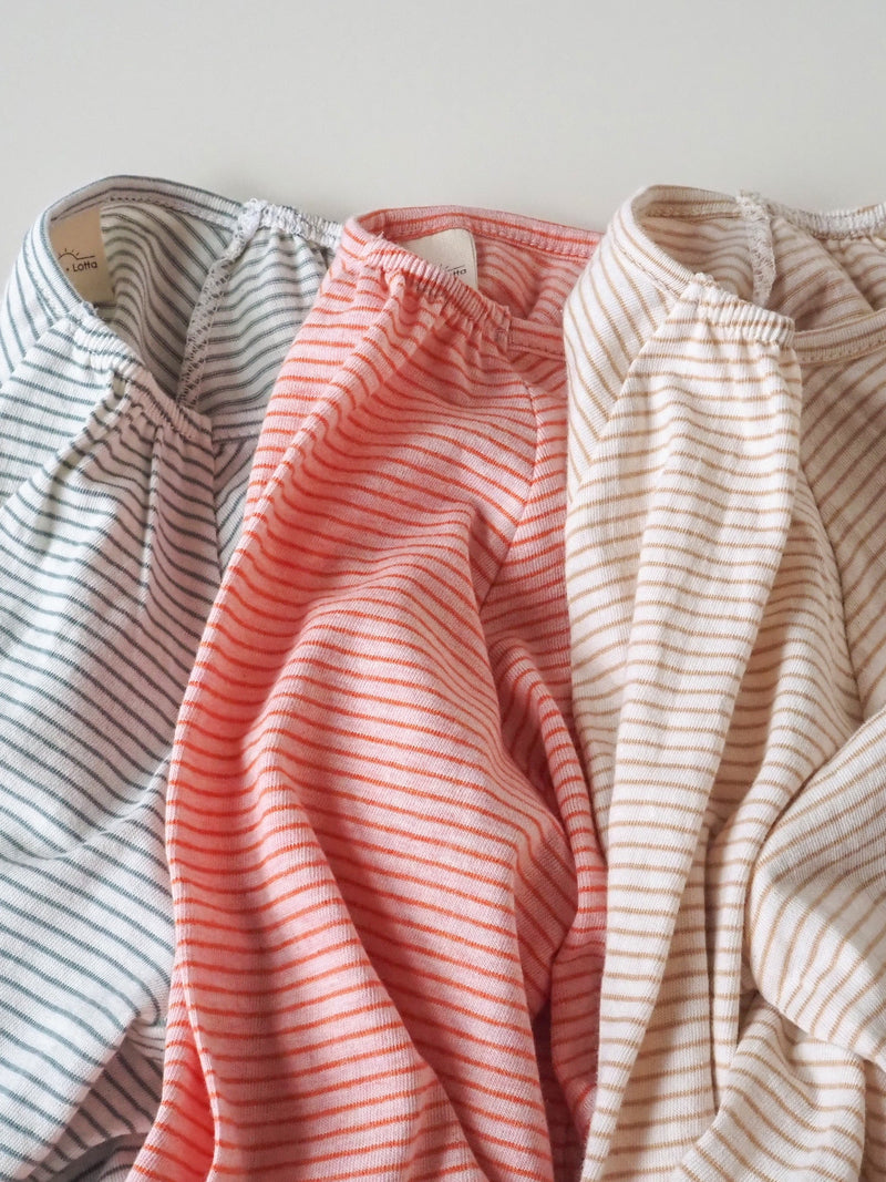 【Special】Stripe gathers smock