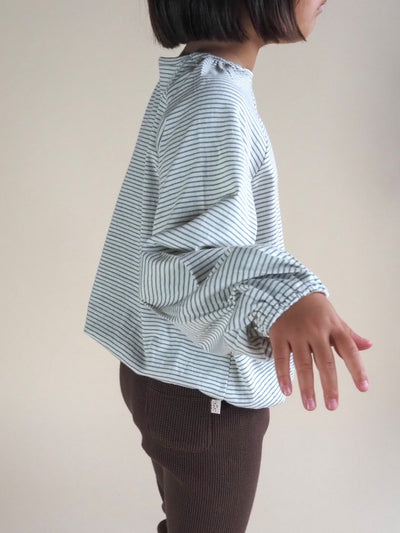 Stripe gathers smock