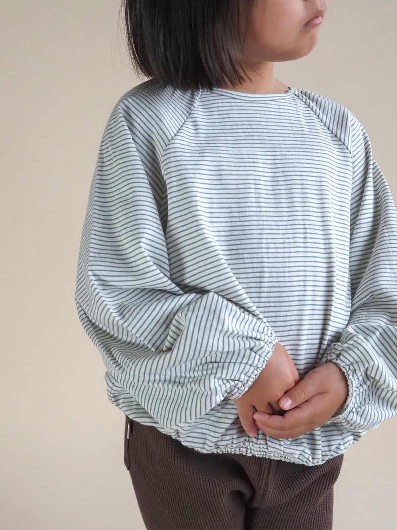 【Special】Stripe gathers smock