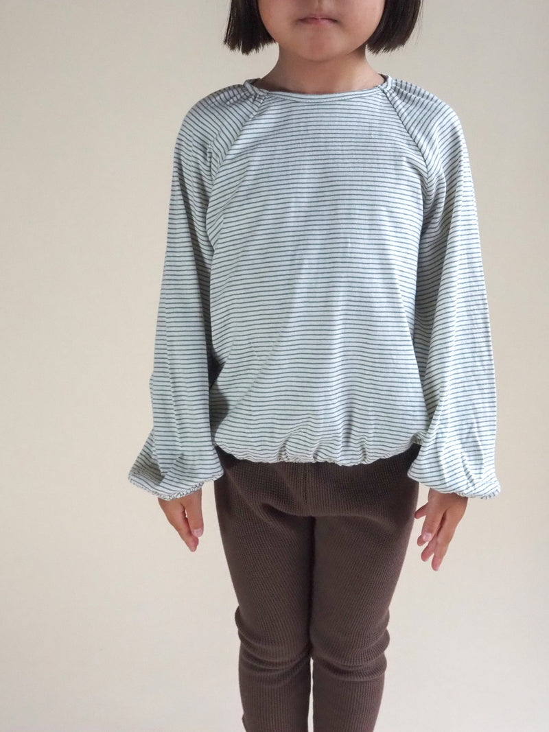 Stripe gathers smock